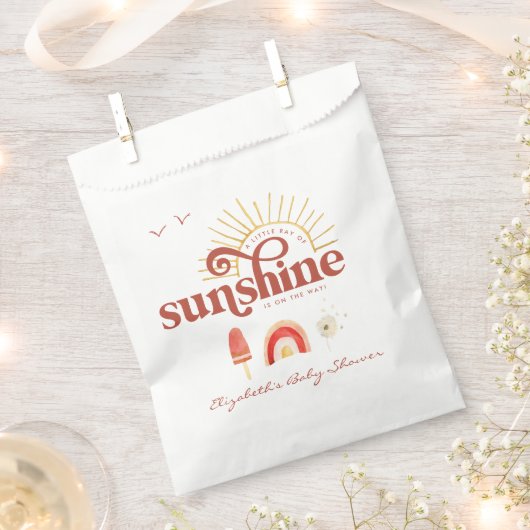 Sachets En Papier Ray of Sunshine | Baby shower Boho (Coupé)