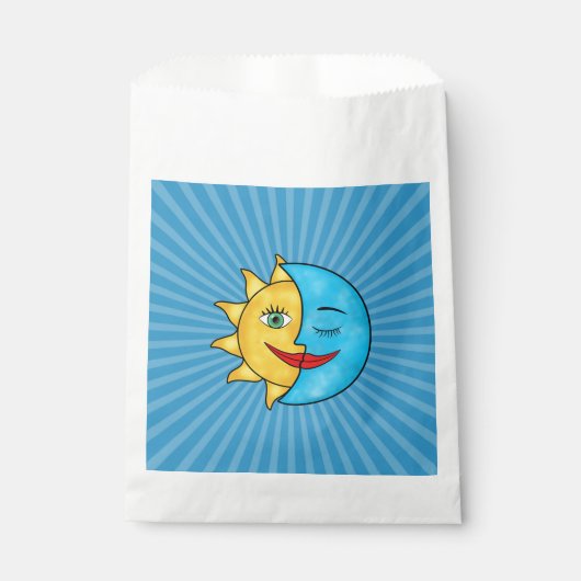Sachets En Papier Rayons solaires Sun Moon Thème céleste (Devant)