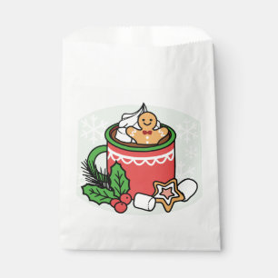 Sachets En Papier Réchauffez-vous avec les appels de cacao de neige 