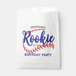 Sachets En Papier Recrue de l'année Baseball 1er anniversaire