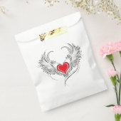 Sachets En Papier Red Angel Coeur avec ailes (Scellé)