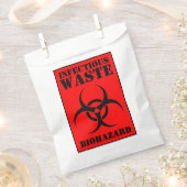 Sachets En Papier Red BIOHAZARD Déchets Infectieux Bac À Déchets Ou (Coupé)