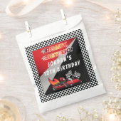 Sachets En Papier Red | Black Go Kart Racing Anniversaire (Coupé)