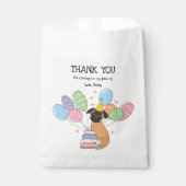 Sachets En Papier Red Brussels Griffon fête d'anniversaire (Devant)