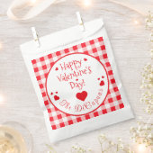 Sachets En Papier Red Check Red Hearts Valentine's Day (Coupé)