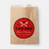 Sachets En Papier Red Circle I Do BBQ Engagement Party (Devant)