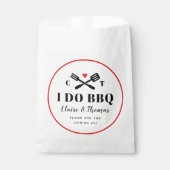 Sachets En Papier Red Circle I Do BBQ Engagement Party (Devant)