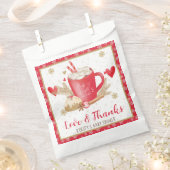 Sachets En Papier Red Cookies and Cocoa Baby Shower (Coupé)