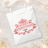 Sachets En Papier Red Emblem Christmas Favor Bag (Coupé)