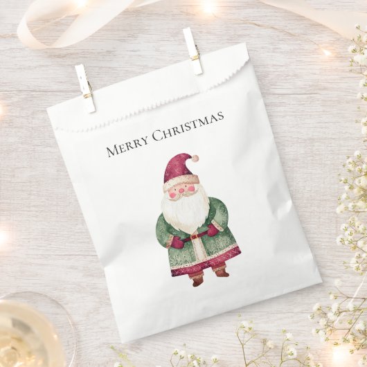 Sachets En Papier Red Green Noël Père Noël (Coupé)