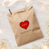 Sachets En Papier Red Heart Valentine's Day (Coupé)