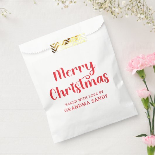 Sachets En Papier Red Joyeux Noël Traitements (Scellé)