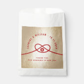 Sachets En Papier Red Knot Union Double Bonheur Mariage chinois (Devant)