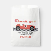 Sachets En Papier Red Race Voiture Course Anniversaire Fête (Devant)