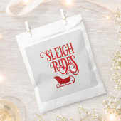Sachets En Papier Red Sleigh Rides (Coupé)