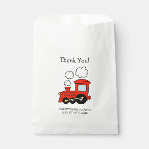 Sachets En Papier Red toy train garçons baby shower fête de faveur