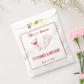 Sachets En Papier Red Whimsical Frame That's Amore Italien Mariage (Scellé)
