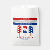 Sachets En Papier Red White 4 juillet fpopsicles baby shower (Devant)