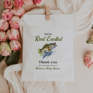 Sachets En Papier Reel Excité Grand Poisson Petit Baby shower Pêcheu