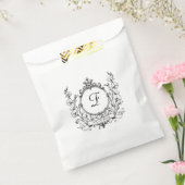 Sachets En Papier Regal Classic Monogram Crest Mariage (Scellé)