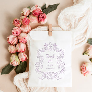 Sachets En Papier Regal Lavender Vintage Baroque Frame Mariage