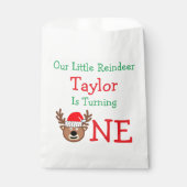 Sachets En Papier Reindeer 1er anniversaire (Devant)