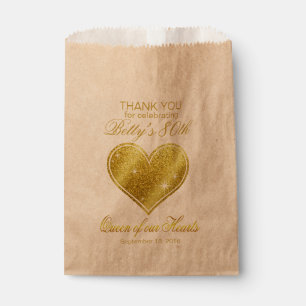 Sachets En Papier Reine de parties scintillantes de notre