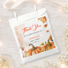 Sachets En Papier Remerciement de Baby Shower au style d'aquarelle a