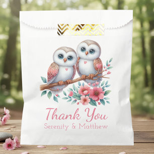 Sachets En Papier Remerciement de mariage bohème rustique en bois de