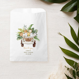Sachets En Papier Remerciement pour Baby Shower Safari Animal Bébé d