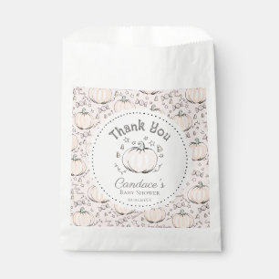 Sachets En Papier Remerciements pour la Baby Shower d'automne de la