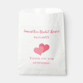 Sachets En Papier Remerciements pour la Baby Shower de Mariée  (Devant)