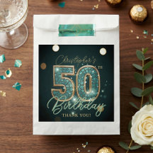 Remerciements pour un 50ème anniversaire élégant s