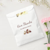 Sachets En Papier Remerciements Remerciements Automne Feuillage Auto (Scellé)