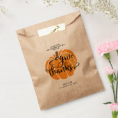 Sachets En Papier Remercier Citrouille (Scellé)