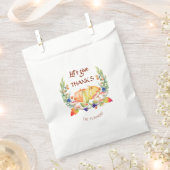 Sachets En Papier Remercions Fall Wreath Citrouille Thanksgiving (Coupé)