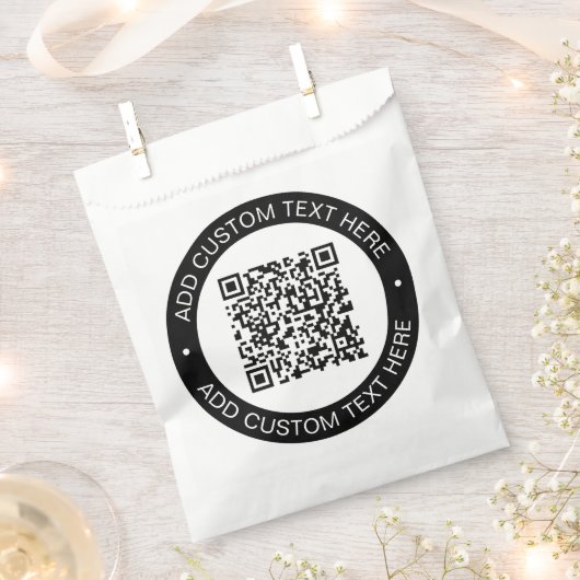 Sachets En Papier Remplacez par votre propre code QR ou image téléch (Coupé)
