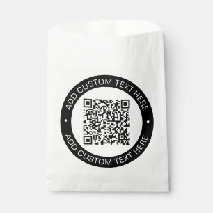 Sachets En Papier Remplacez par votre propre code QR ou image téléch