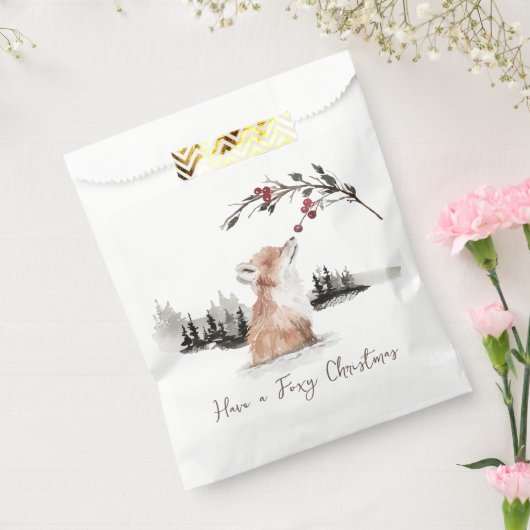 Sachets En Papier Renard animal de Noël (Scellé)
