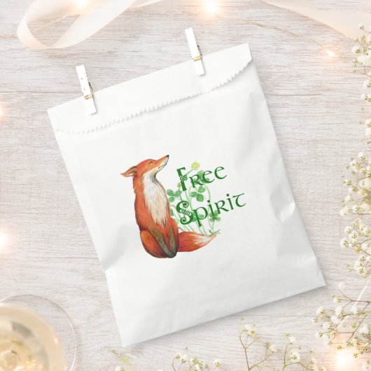 Sachets En Papier renard d'esprit libre (Coupé)