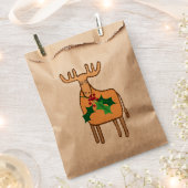 Sachets En Papier Renne avec saint (Coupé)