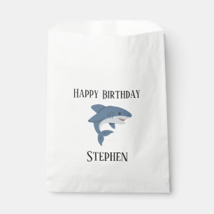 Sachets En Papier Requin bleu mignon personnalisé