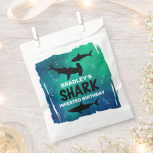 Sachets En Papier Requin infesté n'importe quel âge fête d'anniversa