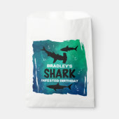 Sachets En Papier Requin infesté n'importe quel âge fête d'anniversa (Devant)