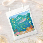 Sachets En Papier Requin souriant sous la mer garçon fête d'annivers (Coupé)