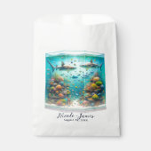 Sachets En Papier Requins et poissons Aquatic Aquarium Mariage (Devant)