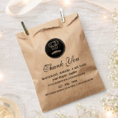 Sachets En Papier Restaurant Brown Boulangerie Alimentation Logo per (Coupé)