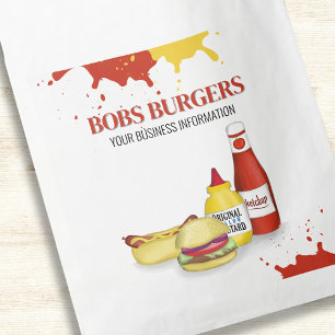 Sachets En Papier Restaurant Hamburger Personnalisé À Aller