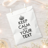 Sachets En Papier Restez calme et continuez - Créez votre propre (Coupé)