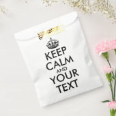 Sachets En Papier Restez calme et continuez - Créez votre propre (Scellé)